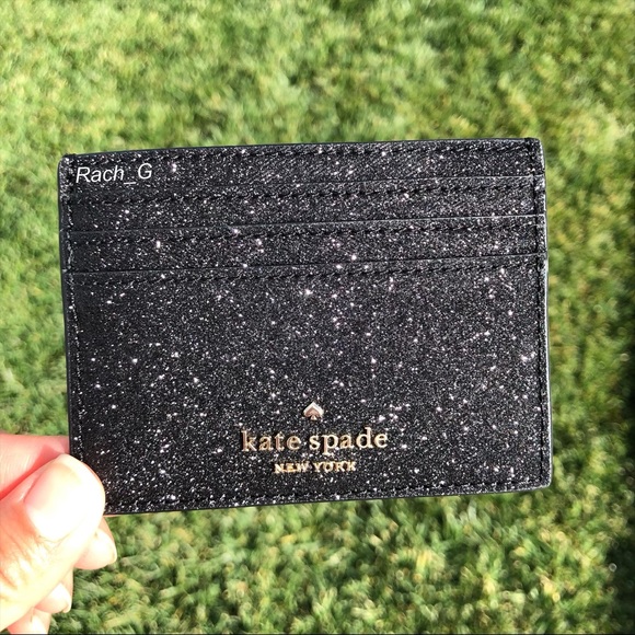Kate Spade Shimmy Glitter Card Holder - Picture 6 of 7